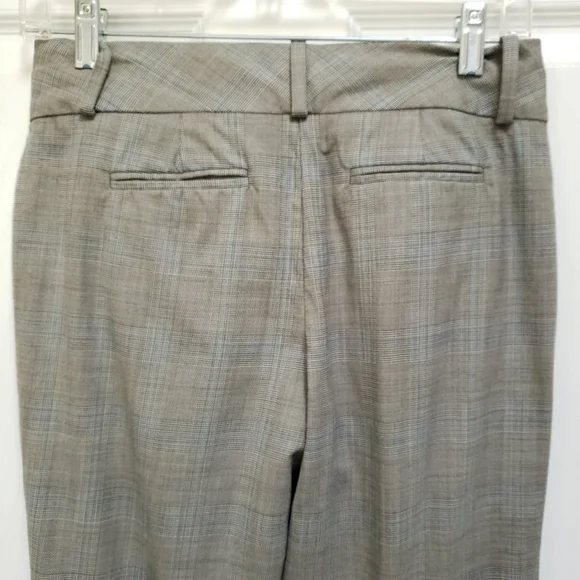 Banana Republic Gray Plaid Martin Fit Wool Blend Lined Trouser Pants - Picture 7 of 9